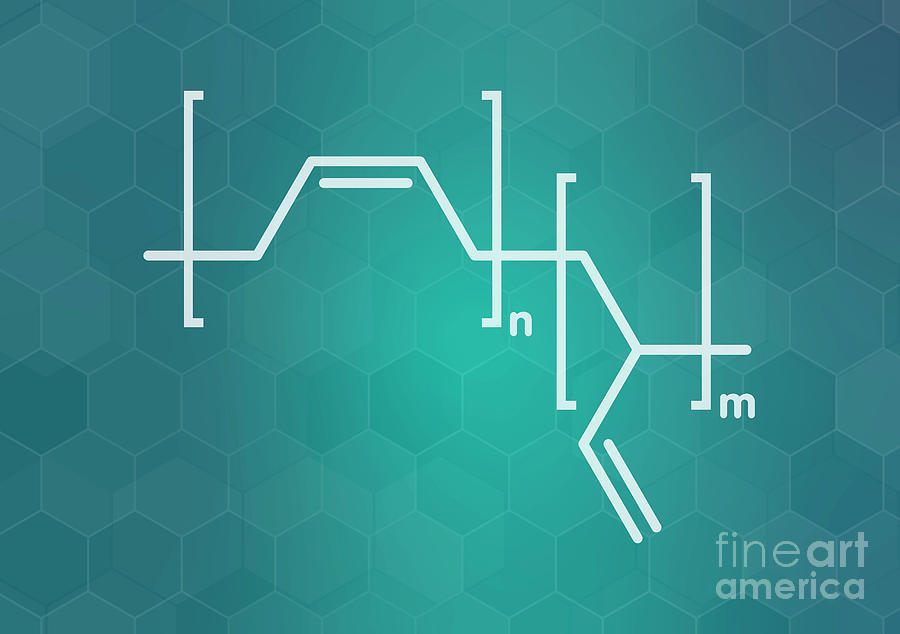 Polybutadiene Polymer Chemical Structure Photograph by Molekuul/science ...