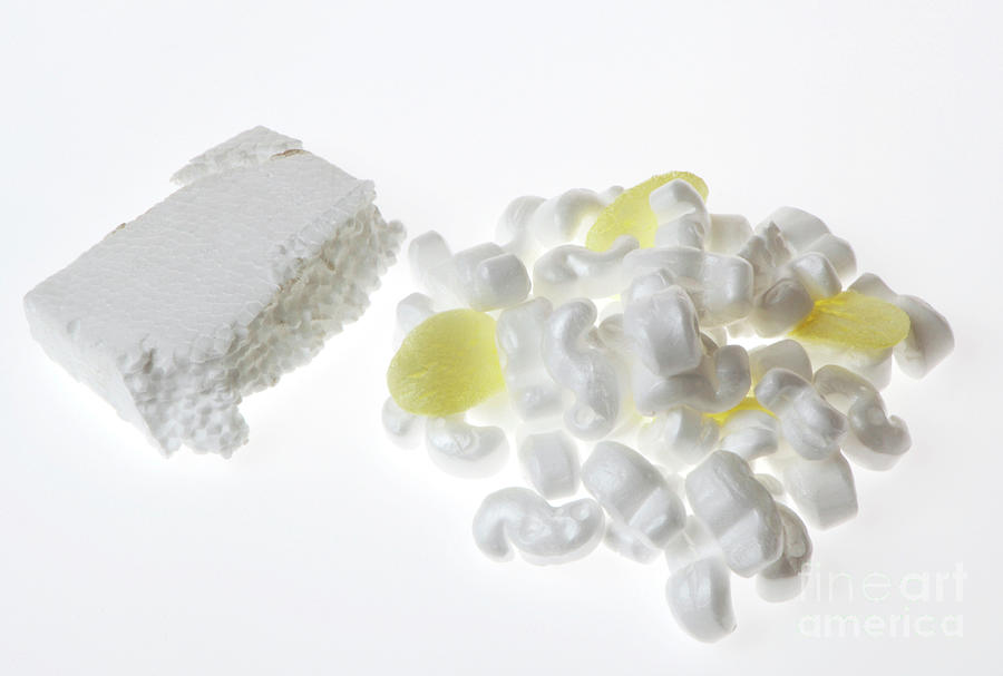 Still Life Photograph - Polystyrene Packaging Material by Public Health England/science Photo Library