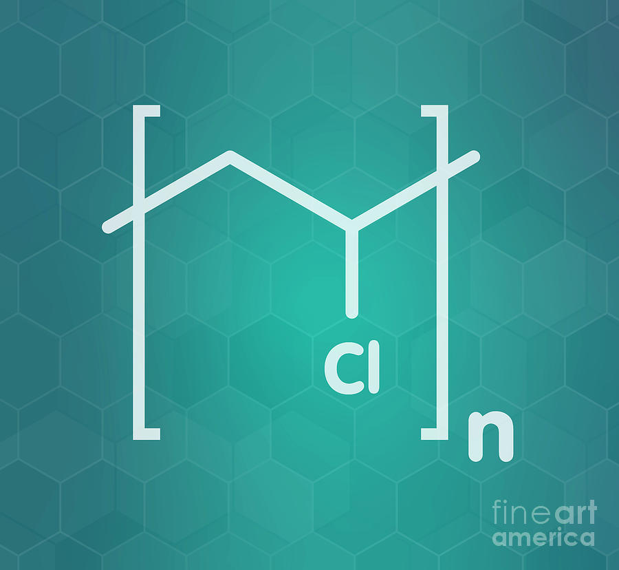 Polyvinyl Chloride Polymer Chemical Structure Photograph by Molekuul ...