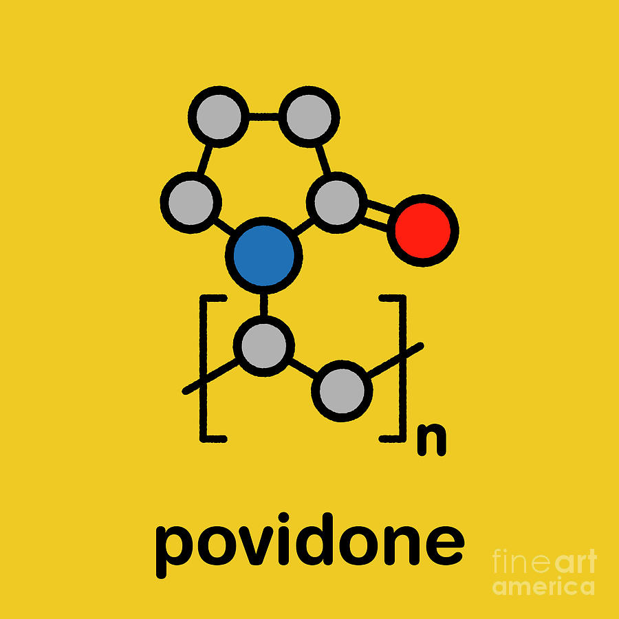 Polyvinylpyrrolidone Polymer Chemical Structure Photograph By Molekuul ...