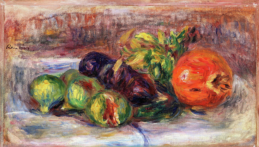 Paris Painting - Pomegranate and Figs - Digital Remastered Edition by Pierre-Auguste Renoir