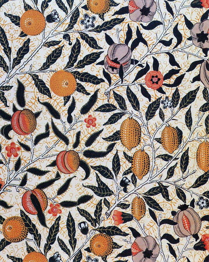 Pomegranate Painting - Pomegranate - Digital Remastered Edition by William Morris Pomegranate Painting - Pomegranate - Digital Remastered Edition by William Morris
