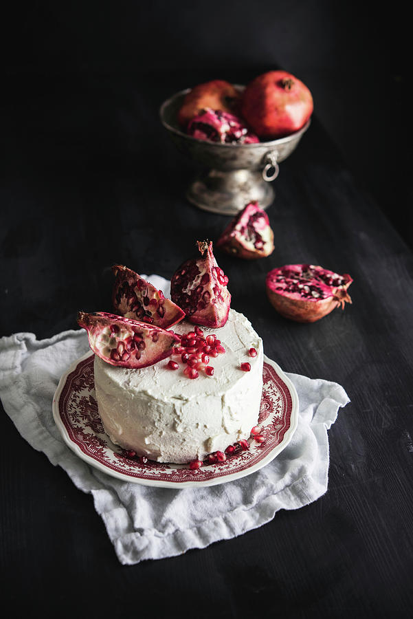 Pomegranate Layer Cake Photograph by Justina Ramanauskiene