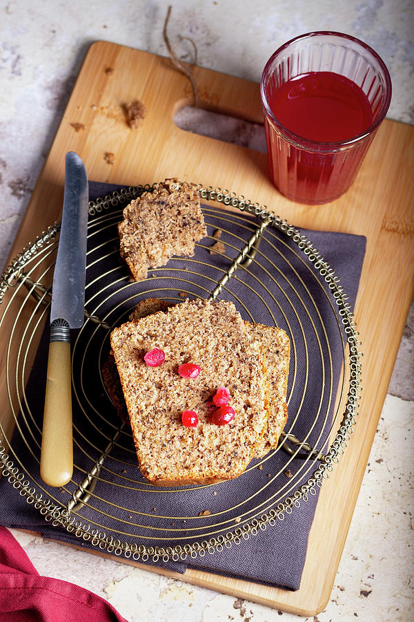 Pomegranate Wholewheat Loaf Photograph by Alice Del Re