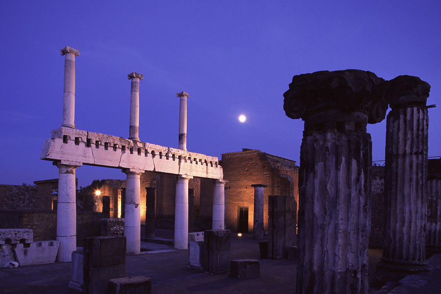 Pompeii Archaeological Site, Italy Digital Art by Vittorio Sciosia