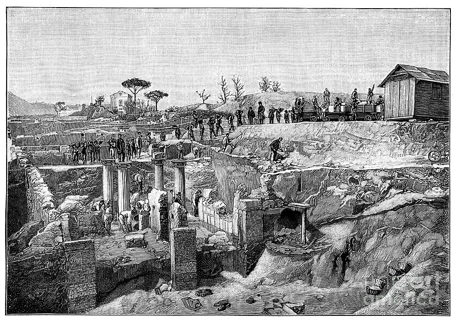 Pompeii, Italy, 1900 Drawing by Print Collector