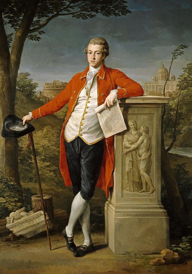 Pompeo Batoni / Francis Basset, I Baron of Dunstanville, 1778, Italian School. Painting by Pompeo Giralamo Batoni -1708-1787-