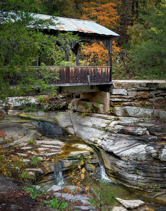 Ponca Covered Bridge Photograph by James Barber