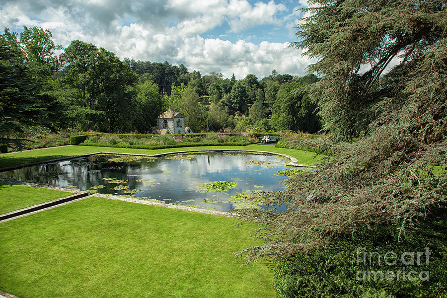 Pond At Bodnant Gardens In Wales Photograph