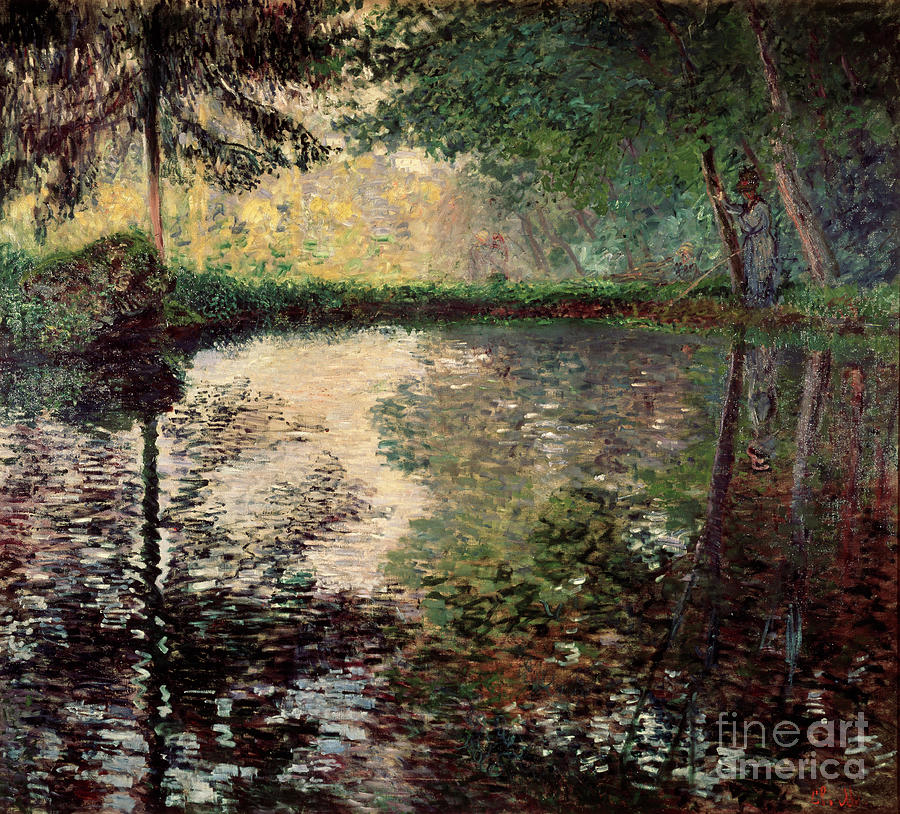 Pond At Montgeron, C1876. Artist Claude Drawing by Heritage Images