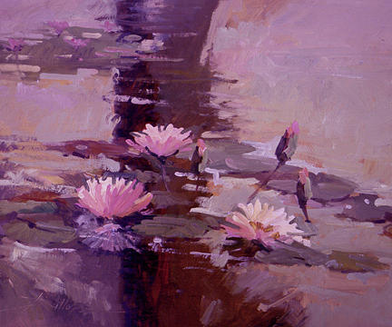 Betty Billups Painting - Pond Blossoms - Water Lilies by Betty Jean Billups Betty Billups Painting - Pond Blossoms - Water Lilies by Betty Jean Billups