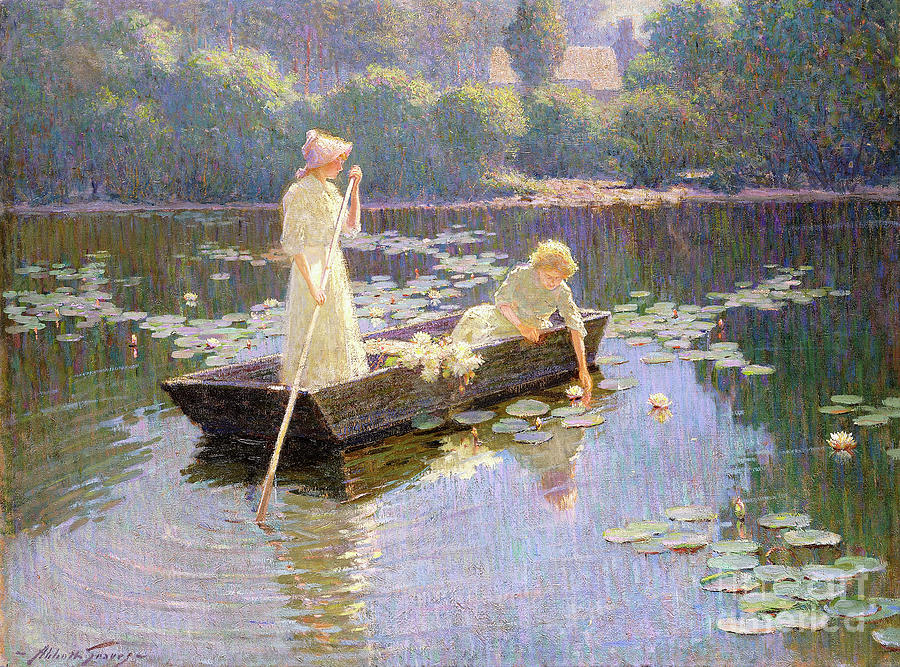 Pond Lillies Painting by Abbott Fuller Graves - Fine Art America