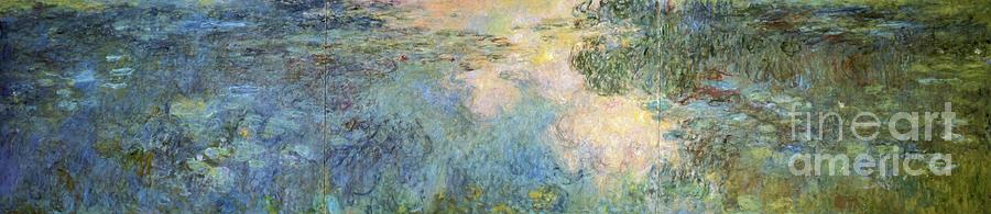 Pond Of Water Lilies By Monet Painting by Claude Monet