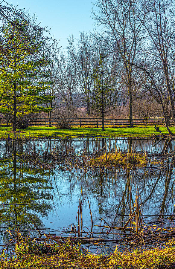 Pond on Hickory Nut Grove v2 DSC_9945 Photograph by Raymond Kunst