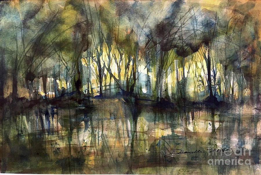 PondScape Painting by Francelle Theriot