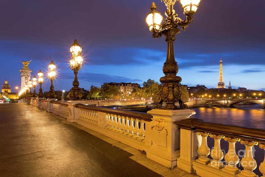 Pont Alexandre IIi Twilight Photograph by Brian Jannsen