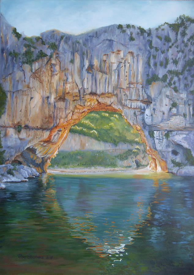 pont dArc Painting by Petra Stephens