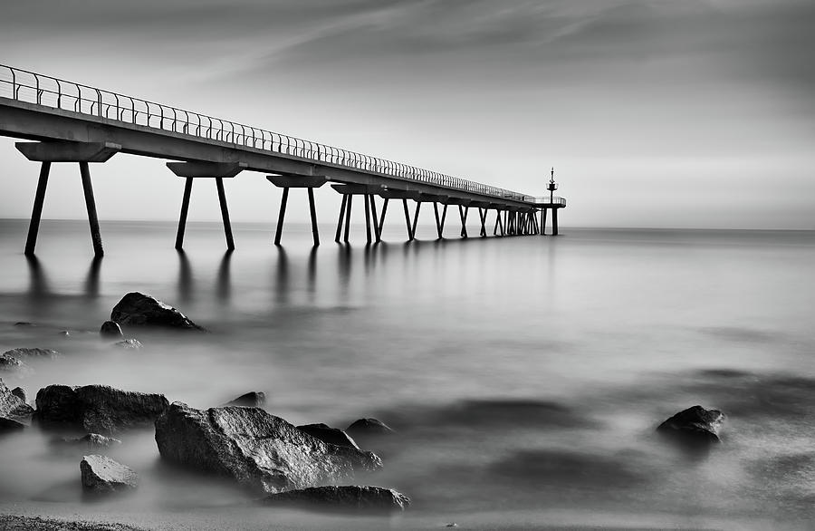 Black And White Photograph - Pont Del Petroli by Antoni Figueras