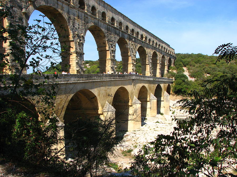 Architecture Photograph - Pont Du Gard Bridge by 717images By Paul Wood