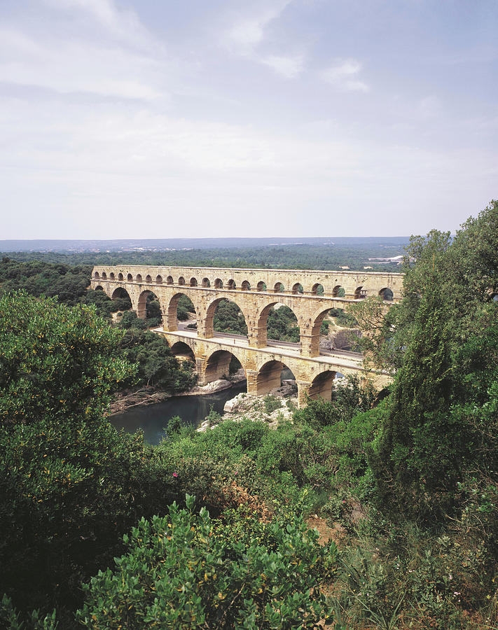 Architecture Photograph - Pont Du Gard by Daj