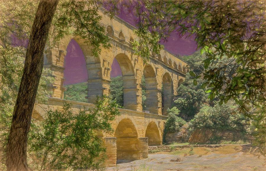 Pont du Gard, First Century Treasure Photograph by Marcy Wielfaert