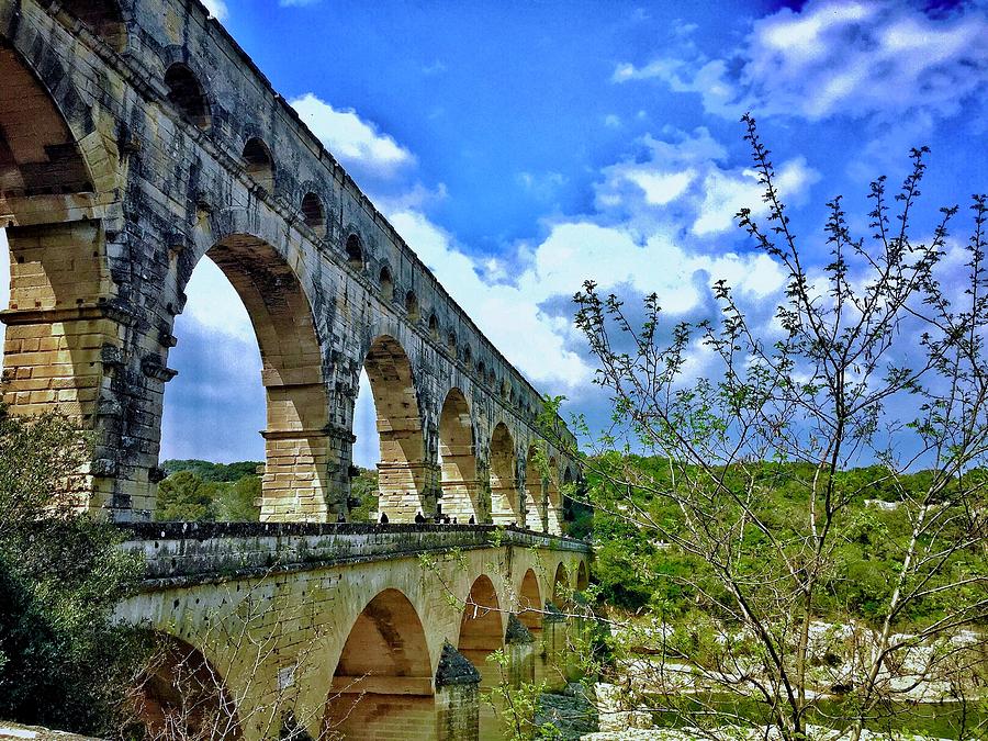 Pont Du Gard Digital Art by Scott Waters