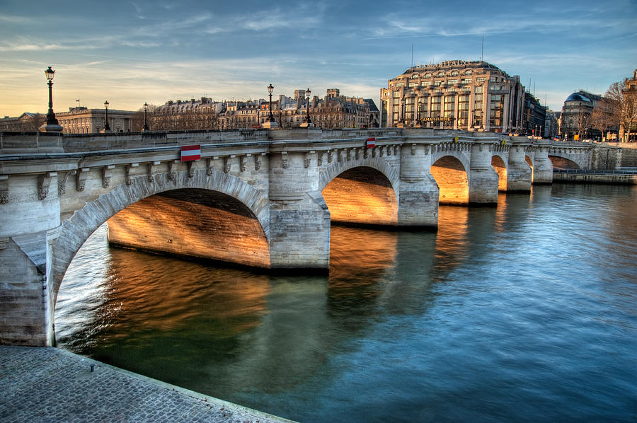 Pont-neuf And Samaritaine, Paris, France Photograph by Romain Villa Photographe