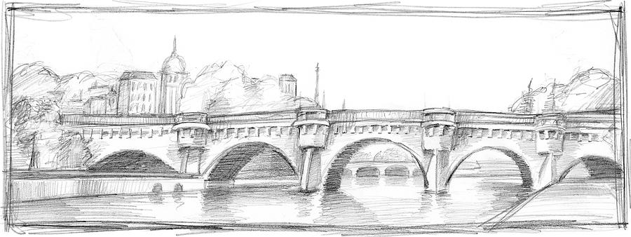 Architecture Painting - Pont Neuf by Ethan Harper