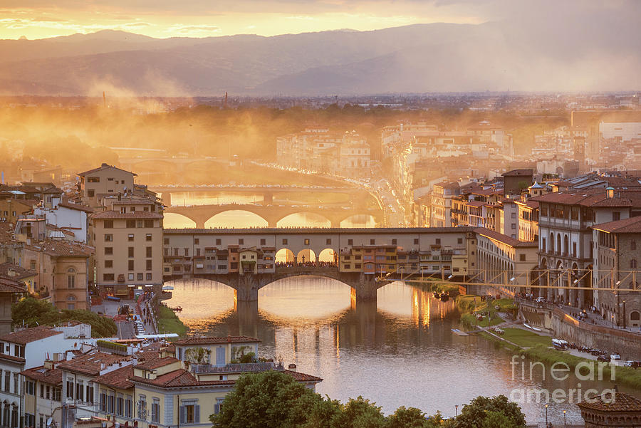 Ponte Vecchio Bridge In Florence Photograph by Suttipong Sutiratanachai