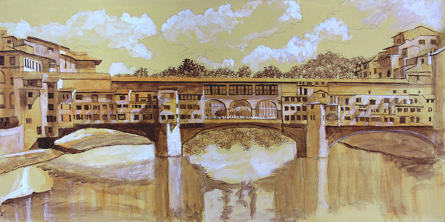 Ponte Vecchio Painting by David Zimmerman