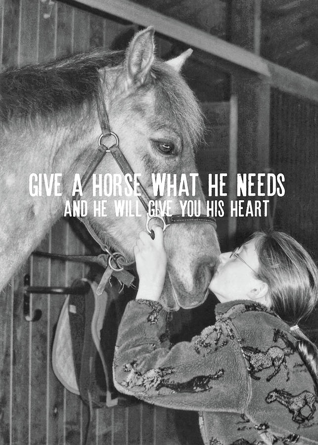PONY LOVE quote Photograph by JAMART Photography