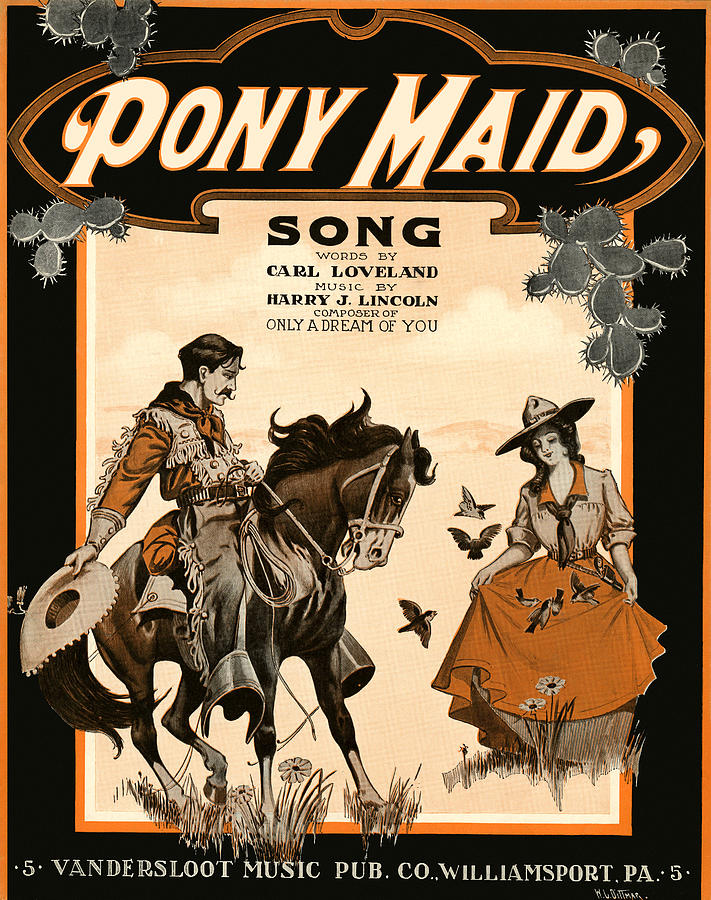 Pony Maid Painting by W. J. Dittmar