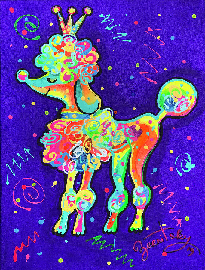 Poodle - Cute And Classy Painting