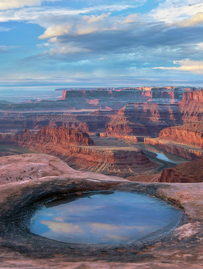 Pool At Dead Horse Point, Canyonlands National Park, Utah Photograph by Tim Fitzharris