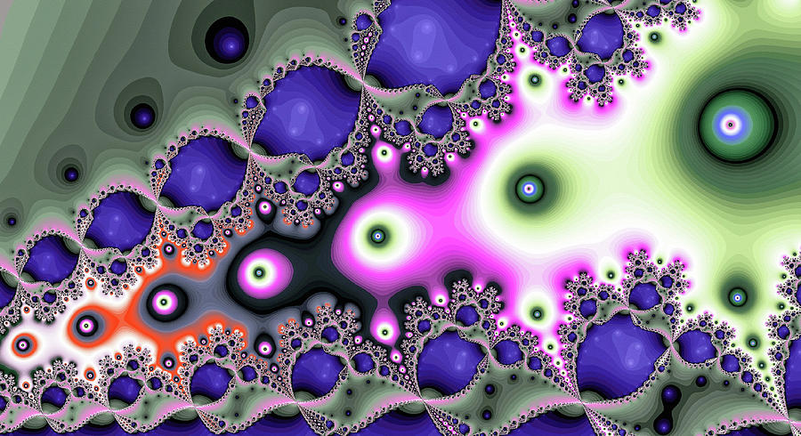 Pool Balls Purple Abstract Art Digital Art by Don Northup
