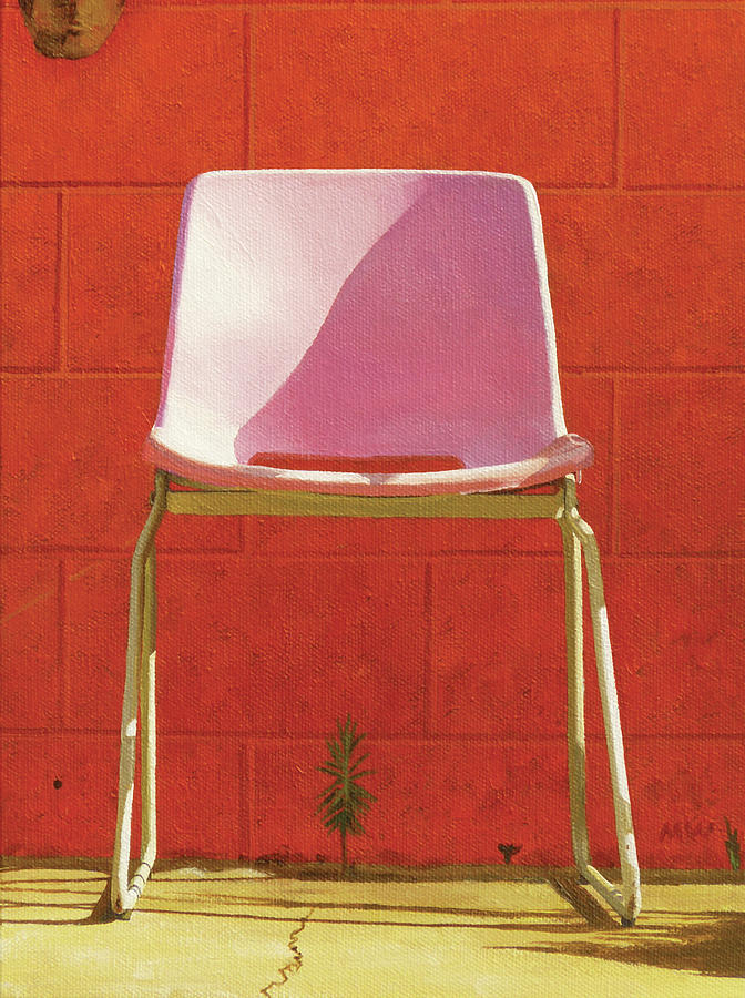 Pool Chair Painting by Michael Ward