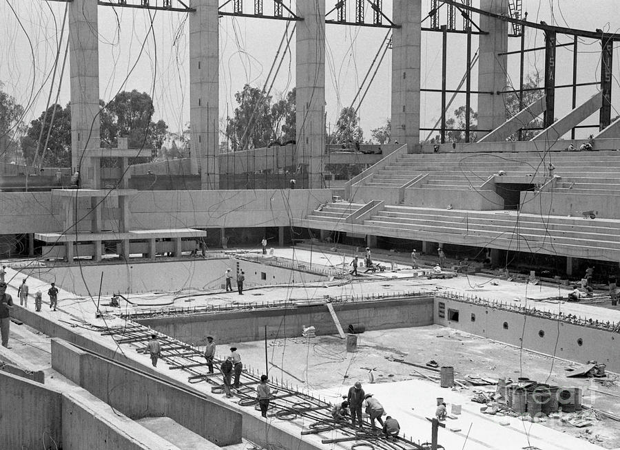 Pool Construction For 1968 Summer Photograph by Bettmann