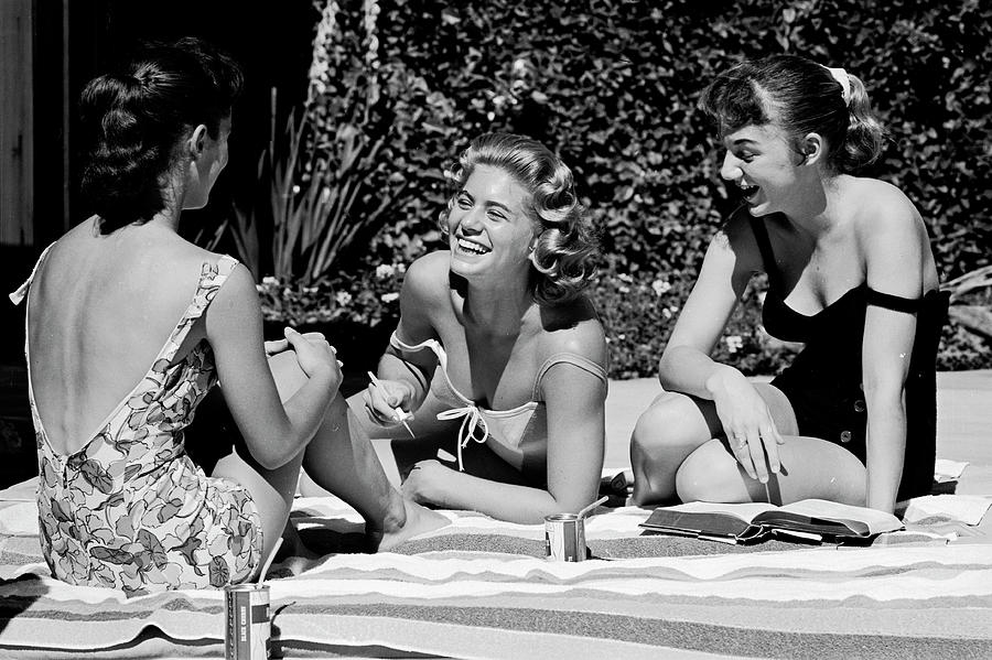 Friendship Photograph - Pool Party by Yale Joel