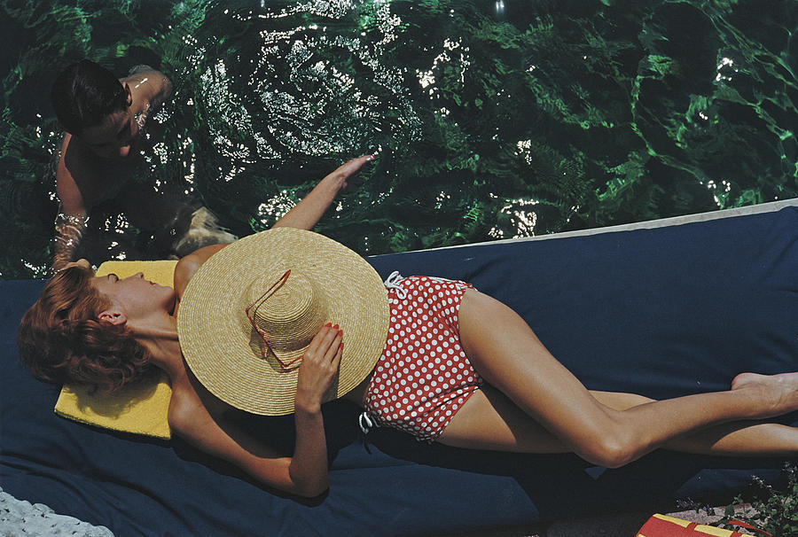 Poolside At The Burgenstock Estate Photograph by Slim Aarons