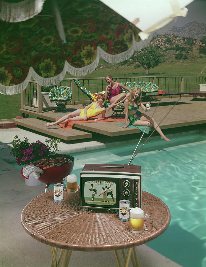 Poolside Fun Photograph by Tom Kelley Archive