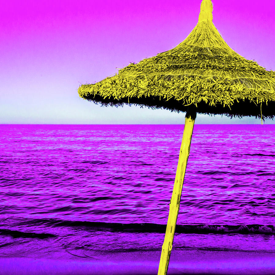 Pop Art Beach Umbrella by Le Comp Pop Art Beach Umbrella by Le Comp