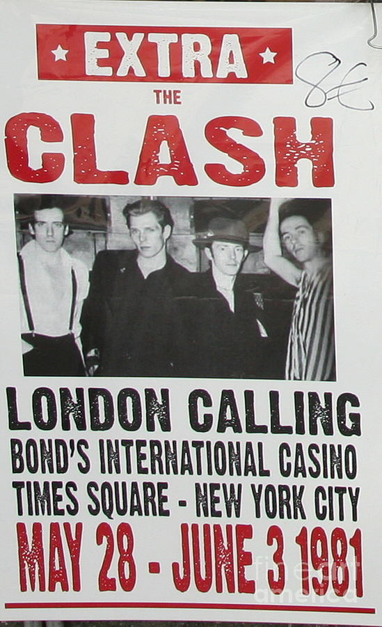 POP ART Poster The Clash 1981 Photograph by Chuck Kuhn