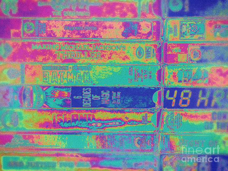 Pop Art VCR Tapes Digital Art by Phil Perkins