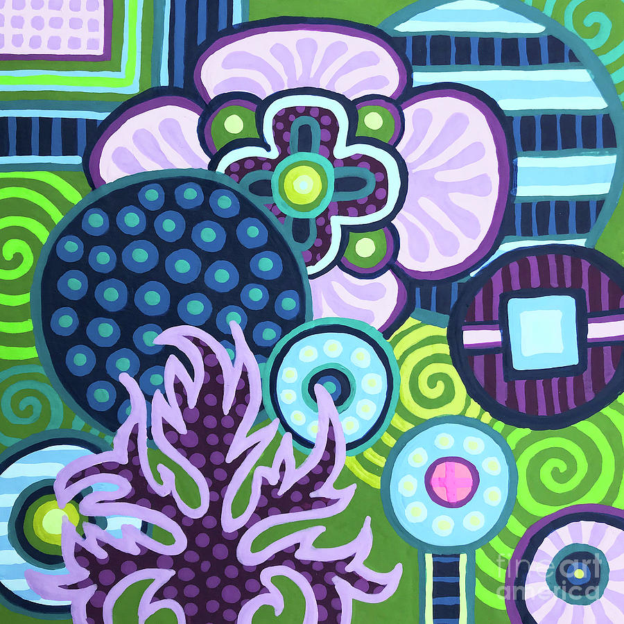 Pop Botanical 11 Painting by Amy E Fraser