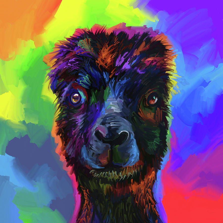 Animal Digital Art - Pop_art_alpaca by Howie Green