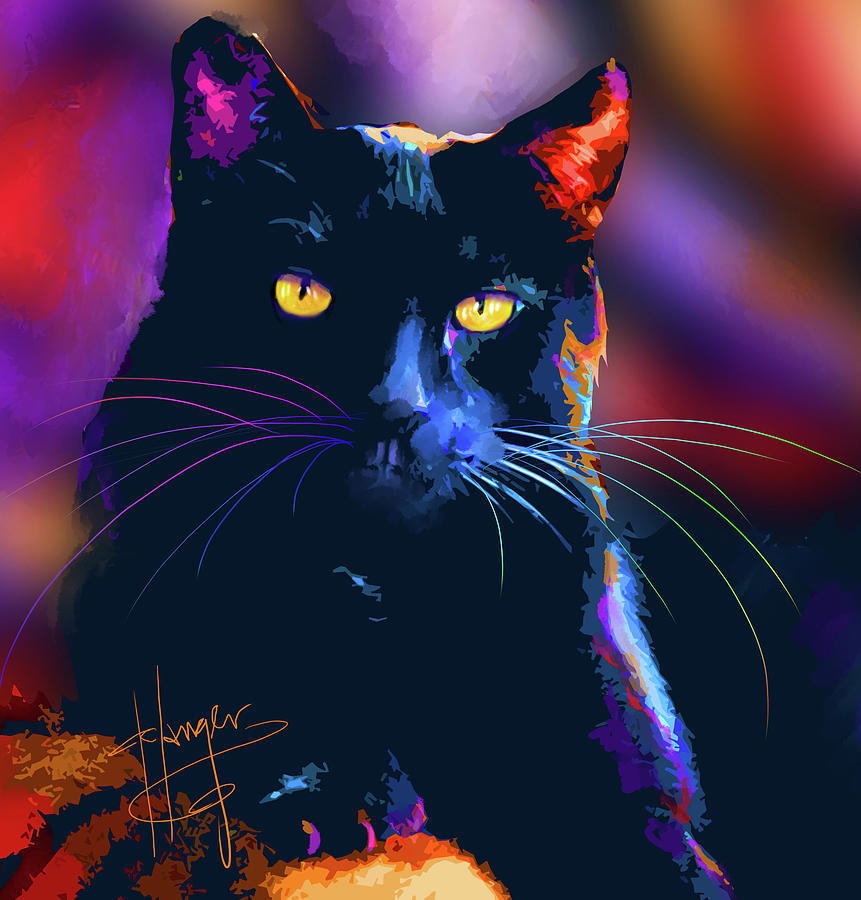 pOpCat Bubby Painting by DC Langer
