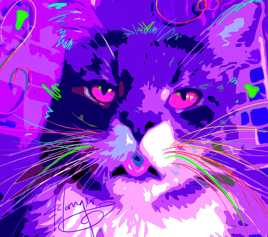 pOpCat Carlos Painting by DC Langer