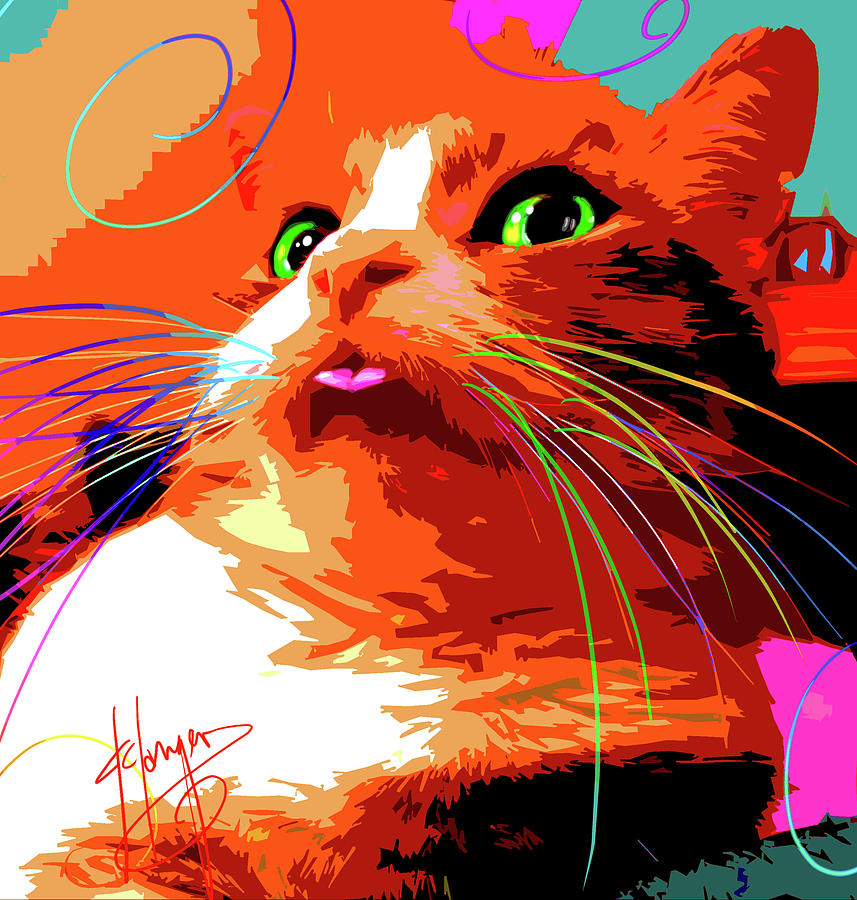 pOpCat Giselle Painting by DC Langer
