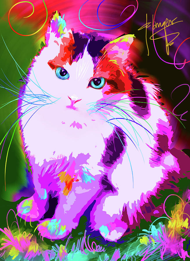 pOpCat Rainbow Painting by DC Langer