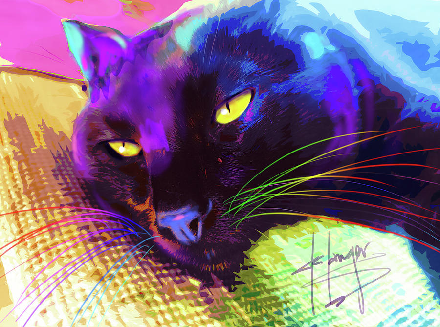 pOpCat Relaxed Jax Painting by DC Langer